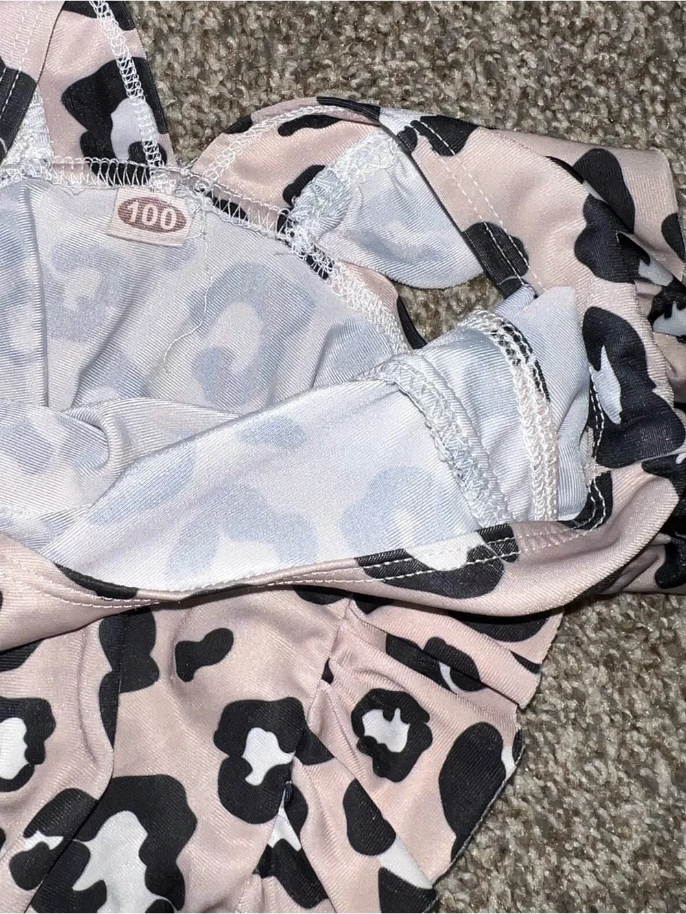 18 Months Toddler Girl Swimwear Bundle Tropical Leopard Swimsuit Lot